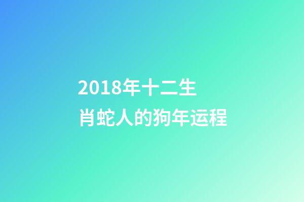 2018年十二生肖蛇人的狗年运程-第1张-观点-玄机派