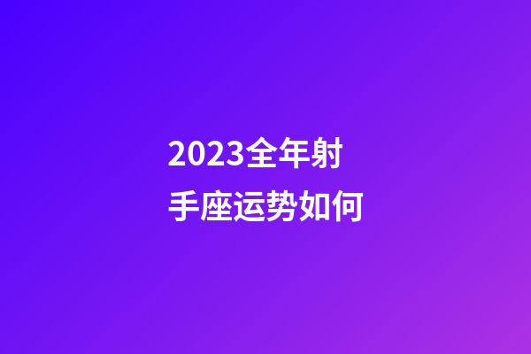 2023全年射手座运势如何-第1张-星座运势-玄机派