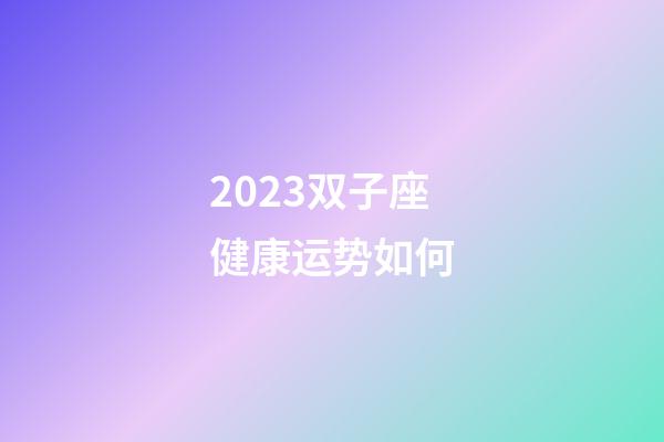 2023双子座健康运势如何-第1张-星座运势-玄机派