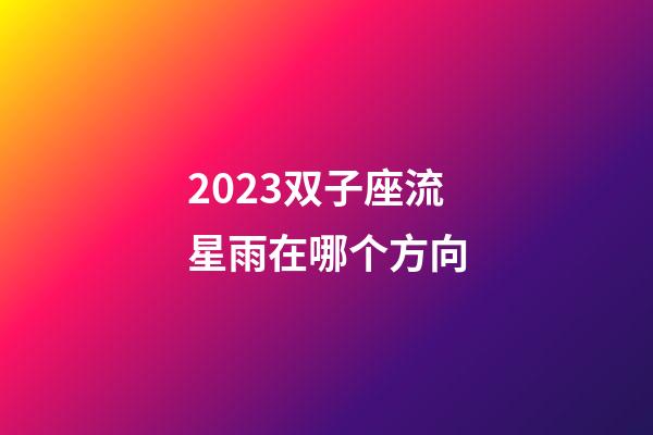 2023双子座流星雨在哪个方向-第1张-星座运势-玄机派