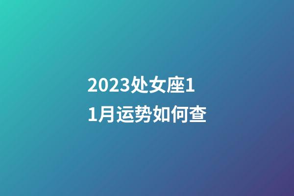 2023处女座11月运势如何查-第1张-星座运势-玄机派