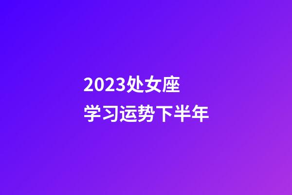 2023处女座学习运势下半年-第1张-星座运势-玄机派