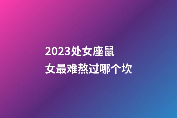 2023处女座鼠女最难熬过哪个坎-第1张-星座运势-玄机派