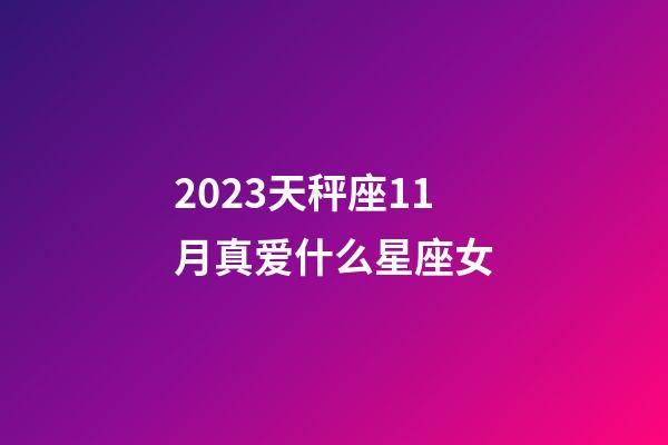 2023天秤座11月真爱什么星座女-第1张-星座运势-玄机派