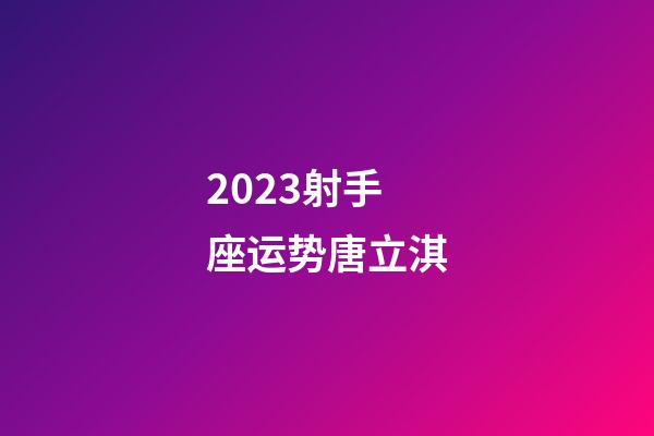 2023射手座运势唐立淇-第1张-星座运势-玄机派