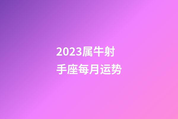 2023属牛射手座每月运势-第1张-星座运势-玄机派