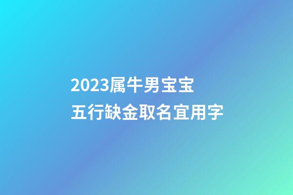 2023属牛男宝宝五行缺金取名宜用字