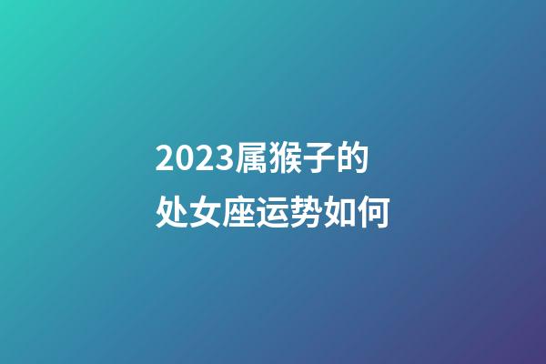 2023属猴子的处女座运势如何-第1张-星座运势-玄机派