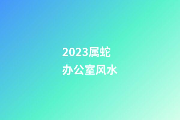 2023属蛇办公室风水
