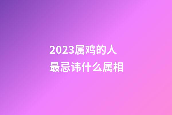 2023属鸡的人最忌讳什么属相