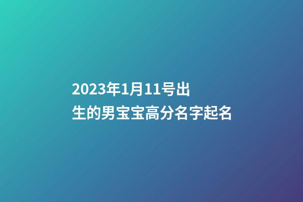 2023年1月11号出生的男宝宝高分名字起名
