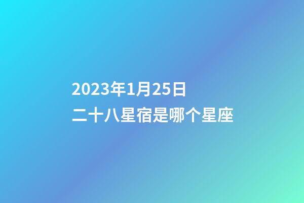 2023年1月25日二十八星宿是哪个星座-第1张-星座运势-玄机派