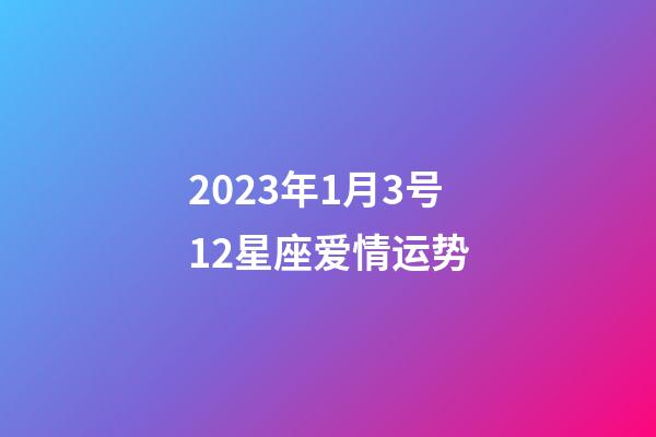 2023年1月3号12星座爱情运势-第1张-星座运势-玄机派