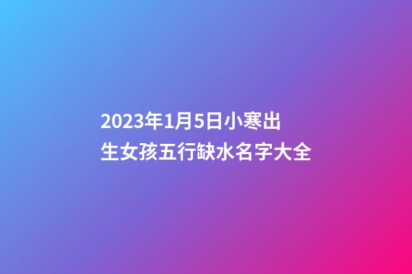 2023年1月5日小寒出生女孩五行缺水名字大全
