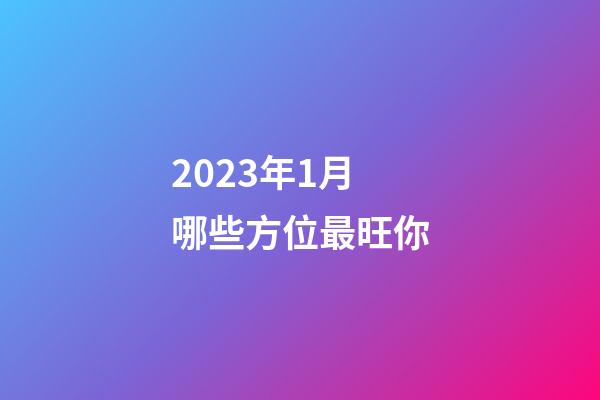 2023年1月哪些方位最旺你