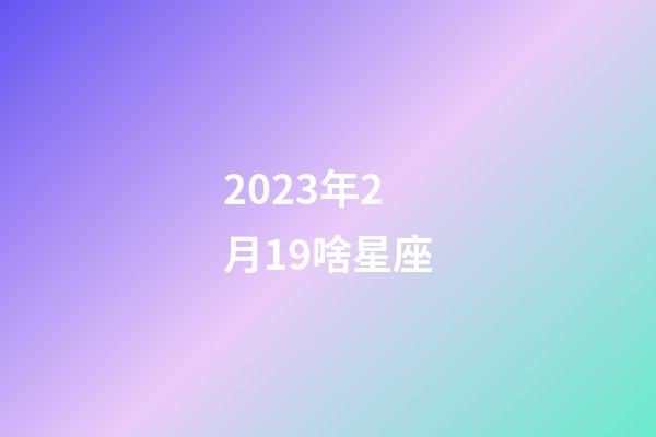 2023年2月19啥星座-第1张-星座运势-玄机派