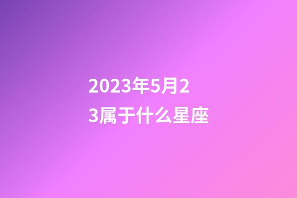 2023年5月23属于什么星座-第1张-星座运势-玄机派