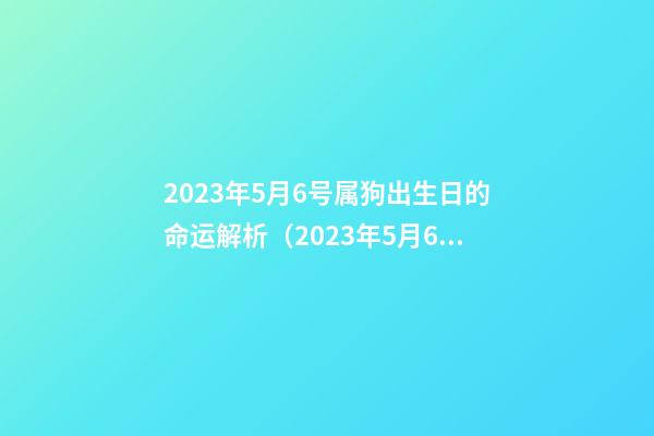 2023年5月6号属狗出生日的命运解析（2023年5月6号属狗出生日的命运解析图）