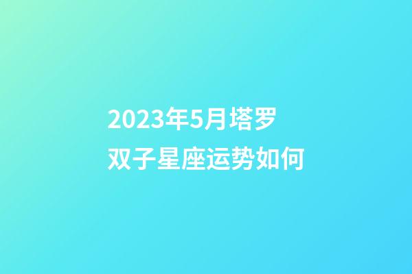 2023年5月塔罗双子星座运势如何-第1张-星座运势-玄机派