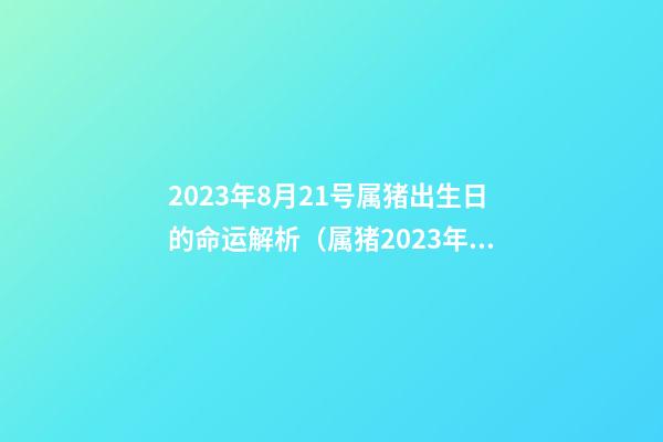 2023年8月21号属猪出生日的命运解析（属猪2023年12月19日出生好吗）