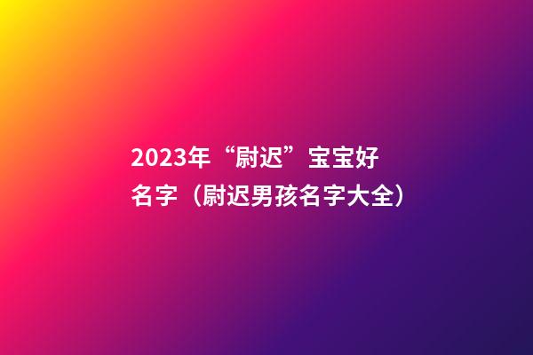 2023年“尉迟”宝宝好名字（尉迟男孩名字大全）