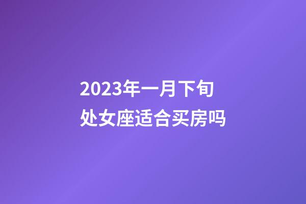 2023年一月下旬处女座适合买房吗-第1张-星座运势-玄机派