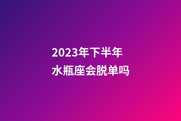2023年下半年水瓶座会脱单吗-第1张-星座运势-玄机派