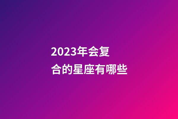 2023年会复合的星座有哪些-第1张-星座运势-玄机派
