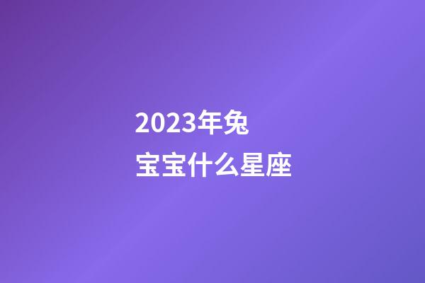 2023年兔宝宝什么星座-第1张-星座运势-玄机派