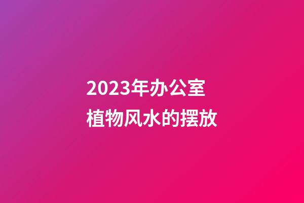 2023年办公室植物风水的摆放
