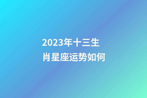 2023年十三生肖星座运势如何-第1张-星座运势-玄机派
