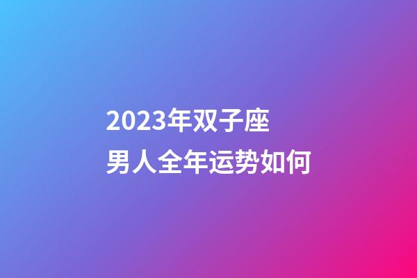2023年双子座男人全年运势如何-第1张-星座运势-玄机派
