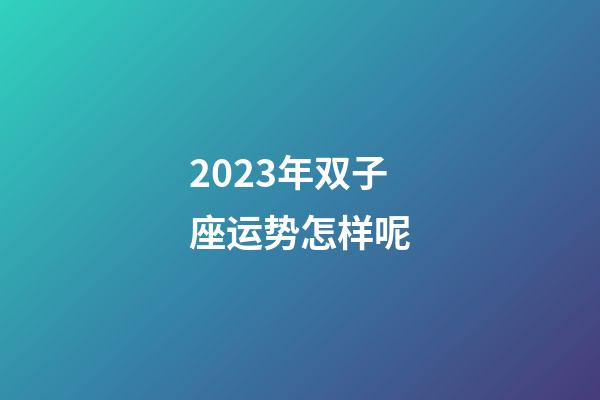 2023年双子座运势怎样呢-第1张-星座运势-玄机派