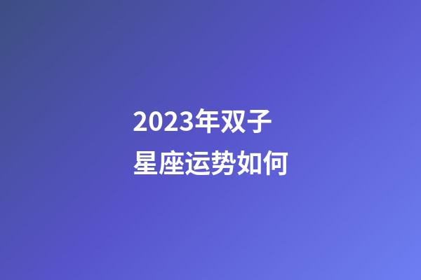 2023年双子星座运势如何-第1张-星座运势-玄机派