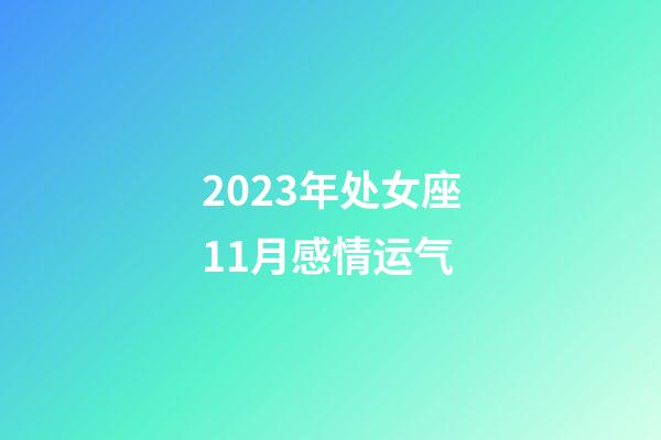 2023年处女座11月感情运气-第1张-星座运势-玄机派
