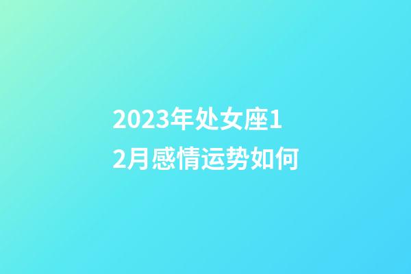 2023年处女座12月感情运势如何-第1张-星座运势-玄机派