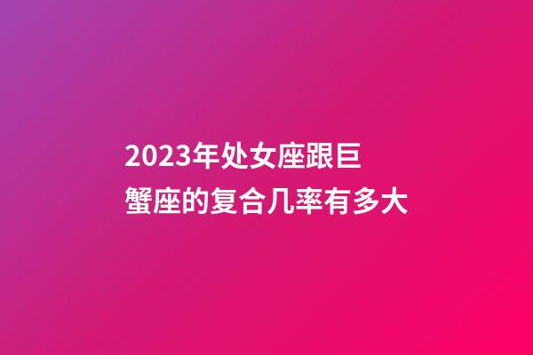 2023年处女座跟巨蟹座的复合几率有多大-第1张-星座运势-玄机派