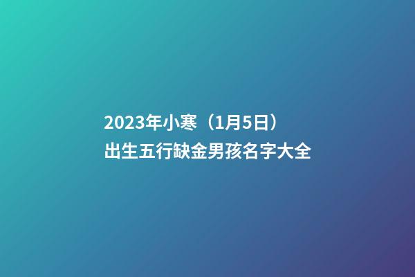 2023年小寒（1月5日）出生五行缺金男孩名字大全