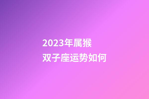 2023年属猴双子座运势如何-第1张-星座运势-玄机派