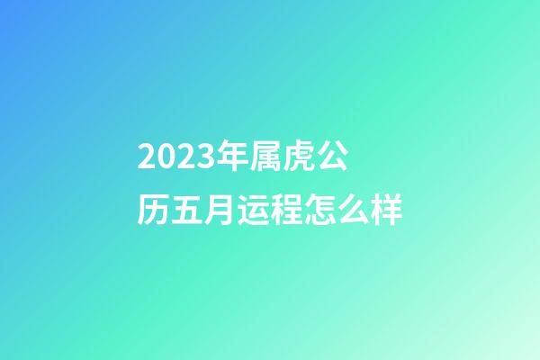 2023年属虎公历五月运程怎么样