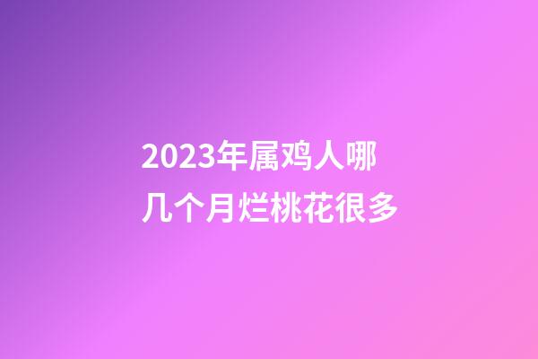 2023年属鸡人哪几个月烂桃花很多