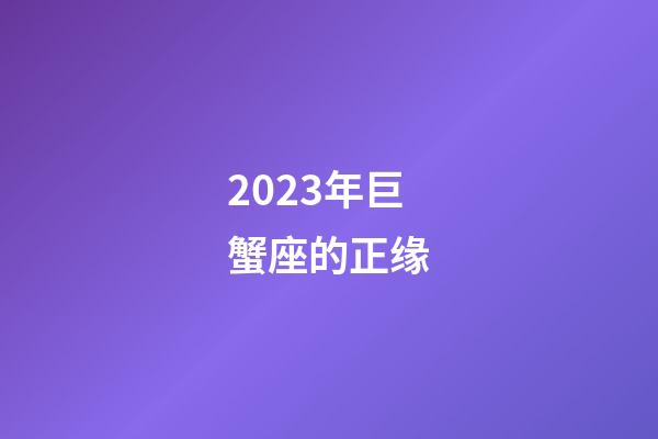 2023年巨蟹座的正缘-第1张-星座运势-玄机派