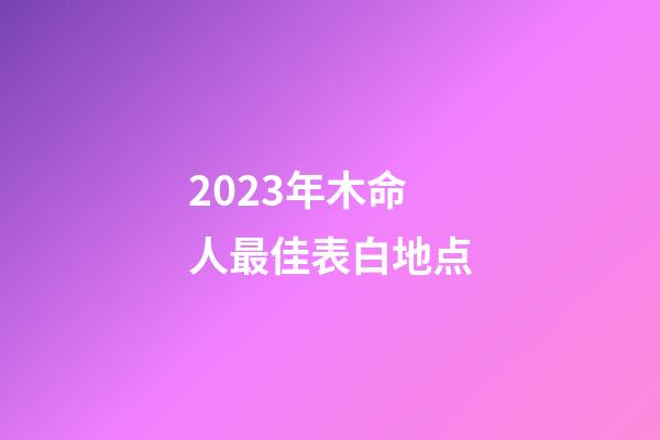 2023年木命人最佳表白地点