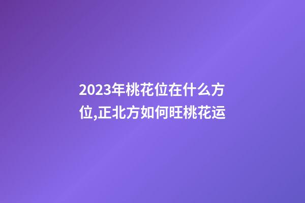 2023年桃花位在什么方位,正北方如何旺桃花运