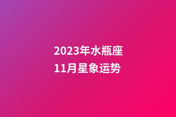 2023年水瓶座11月星象运势-第1张-星座运势-玄机派