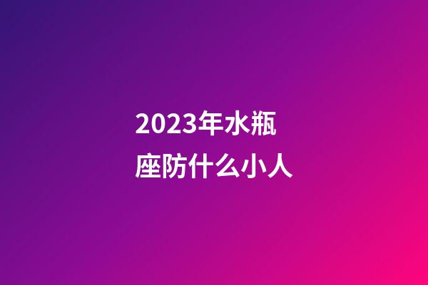 2023年水瓶座防什么小人-第1张-星座运势-玄机派
