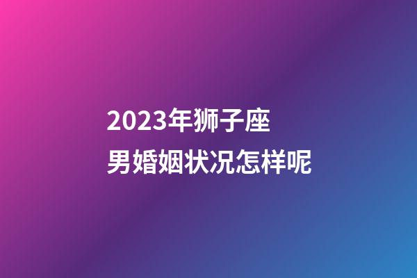 2023年狮子座男婚姻状况怎样呢-第1张-星座运势-玄机派