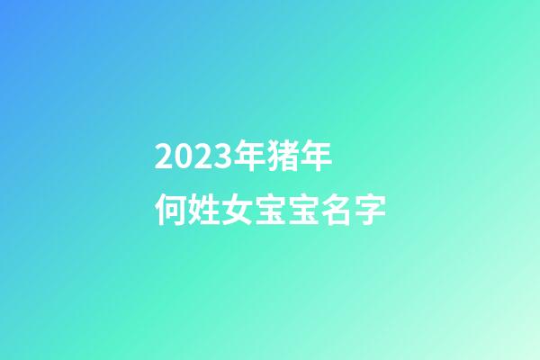 2023年猪年何姓女宝宝名字