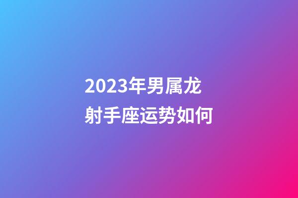 2023年男属龙射手座运势如何-第1张-星座运势-玄机派