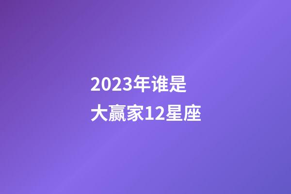 2023年谁是大赢家12星座-第1张-星座运势-玄机派